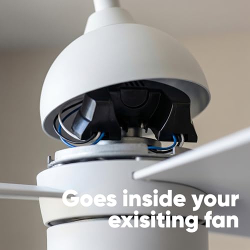 Image of AZIOT Smart IOT ceiling fan kit with RF Remote, compatible with Amazon Alexa, google assistant, temperature control, remote-controlled, timer control, app control