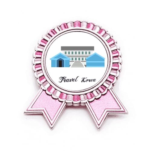 Broche rose en métal taille M pour raviver un vêtement uni ou trop simple