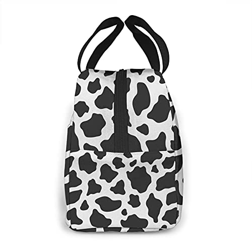 Majoug Cow Pattern Portable Lunch Bag Woman Waterproof Tote Shoulder Bags Small Handbags Purses,Shopping Office/Picnic/Travel/Camping #TOP2