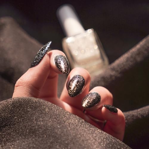 Image of Nails & More Holographic Glitter Ring Light Nail Polish Topper, Argan Oil-Infused Gel Shine, Sparkly Nails, Festival Polish | 10ml