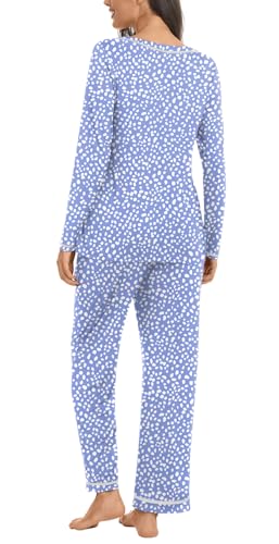 Netsmile Women's Pajama Sets 2 Piece Ladies Long Sleeve Pjs Fall Loungewear Soft Sleepwear with Pockets4