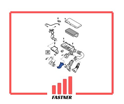 Compatibile con Ford/Citroen/Peugeot/Toyota Tubo Manicotto Intercooler Aria Turbo C1 C2 C3 Xsara, Aygo, Fiesta Fusion, 107 207 307 1007 1.4 HDi/TDCi 2S6Q9C623AB 143413 1434F6 1148084 1670802