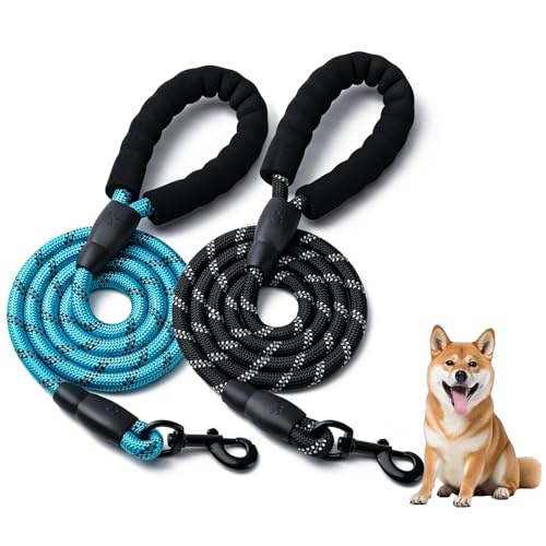 TJT 犬 リード 持ちやすいスポンジ取っ手 小型犬 中型犬 大型犬用リード しつけ 訓練 伸縮 軽量 丈夫 夜間 反射 7