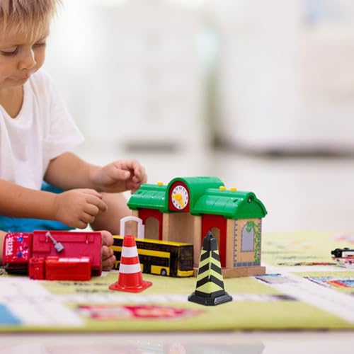 Vaguelly 1 Conjunto De Modelos De De Tráfego De Bloqueio De Trânsito Em Miniatura Modelo De Bloqueio