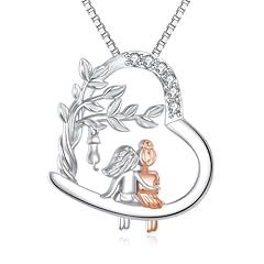 Sister Necklace with Cute Cat