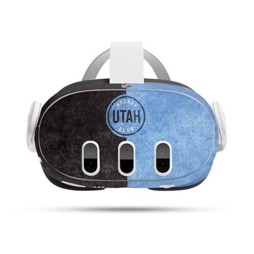 Head Case Designs Officially Licensed NHL Half Distressed Utah Hockey Club Vinyl Sticker Skin Decal Cover Compatible with Meta Quest 3