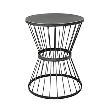 Alternative view of Christopher Knight Home Lassen Outdoor 16" Iron Side Table, Matte Black