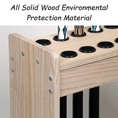 Queues support de queue de billard meuble de rangement vertical en bois - 6