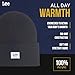 Lee Workwear Men’s Beanie Hats - Men Knit Cuffed Mens Skull Winter Hat, 2 Pack