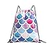 NA Bunte Waage Mermaid-Gymnastring-Rucksack Unisex-Aufbewahrungstasche für Fitnessstudio Shopping Sport Yoga