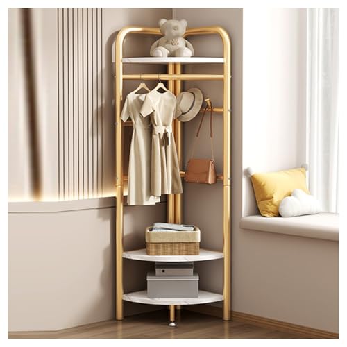Porte-vêtements d'entrée en métal pour optimiser les petits espaces