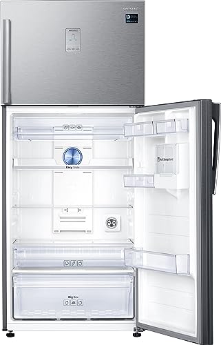 Image of Samsung 530 L, 1 Star, Optimal Fresh+, Digital Inverter, Frost Free Double Door Refrigerator (RT56C637SSL /TL, Silver, Real Stainless)