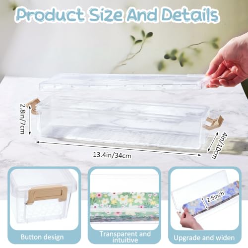 Image of Tioncy 4 Pcs 13 x 4 x 3 in Fabric Strip Case, Gold