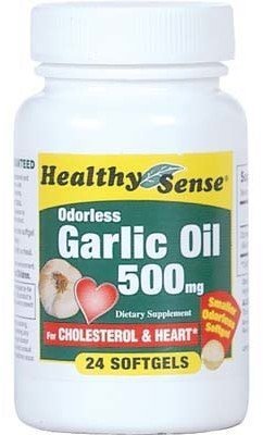 Mason Vitamins Healthy Sense Garlic Oil 500 mg 24 Softgels, 1 Oun...