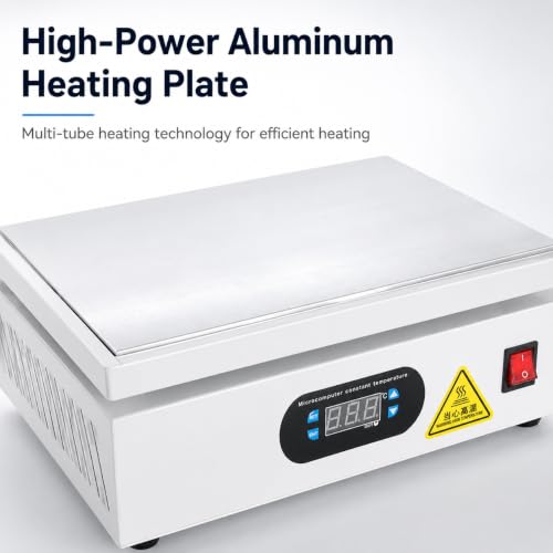 Envolvedora manual de celofán de 1000 W con placa calefactora ajustable 4