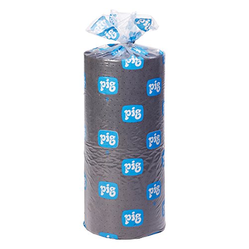 Image of PIG Absorbent Mat Roll | 15 inch x 150' Mediumweight Mat Rolls | 2 Oil Absorbent Rolls | Absorbs up to 16 Gallons per Roll | MAT2009