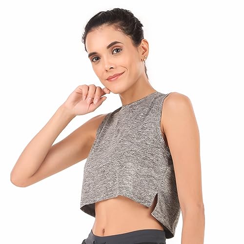 Image of ReDesign Apparels Women's Athleisure Dri Fast Workout Sleeveless Top Sports Gym Tshirt
