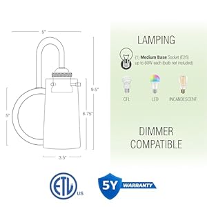 Kira home rayne 95 modern wall sconcebathroom light seeded glass matte black finish  urban country home decor