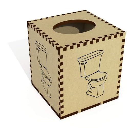Wooden Tissue Box Cover for Toilets
