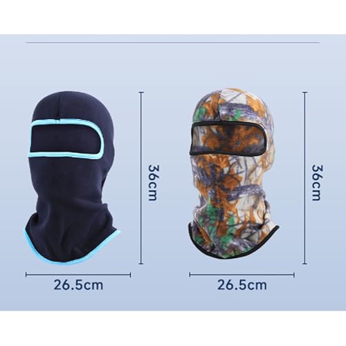 Soft Fleece Windproof Ski Mask Winter Balaclava Face Cover for Men Women (Green) - image 6