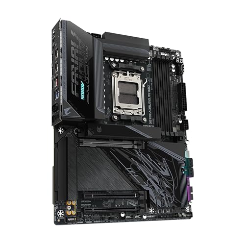 Image of GIGABYTE X870E AORUS Elite X3D AMD AM5 LGA 1718 ATX Motherboard, Supports AMD Ryzen 9000 /8000 /7000 Series Processors, DDR5, 16+2+2 Power Phase, 4X M.2, PCIe 5.0, WiFi 7, 5 GbE, 5-Year Warranty