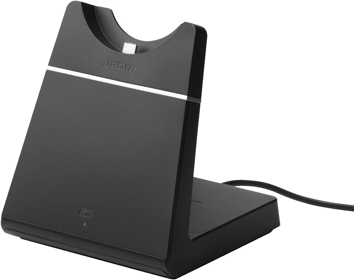 Solo soporte de carga Jabra Evolve 75: proporciona carga y almacenamiento fáciles y convenientes, accesorio de auriculares de oficina auténtico