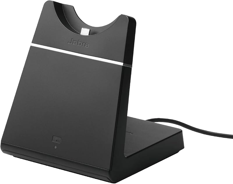 Solo soporte de carga Jabra Evolve 75: proporciona carga y almacenamiento fáciles y convenientes, accesorio de auriculares de oficina auténtico