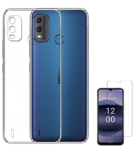 Image of Transparent Soft Silicone TPU Flexible Back Cover Compatible with Nokia G11 Plus and Screen Guard
