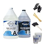 Promise Epoxy - Crystal Clear Table Top Epoxy Resin (2-Gallon Kit) | 2-Part Epoxy Resin & Hardener Set | Resin Epoxy Kit with Mixing Cups, Stir Sticks, Brushes, & Gloves | DIY Epoxy Resin Supplies