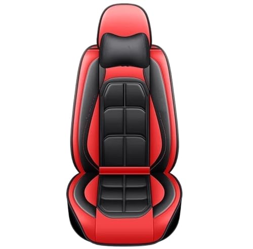 Housse de siège voiture cuir pour Ford Focus et Explorer avec coussin rouge confortable