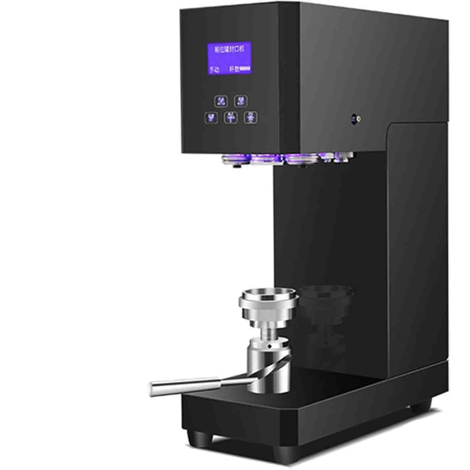 ASerZenith Electric Beverage Sealer Machine For Cafés And Restaurants | Adjustable Height & Fast Sealing Cycle For Aluminum And Plastic Bottles,B
