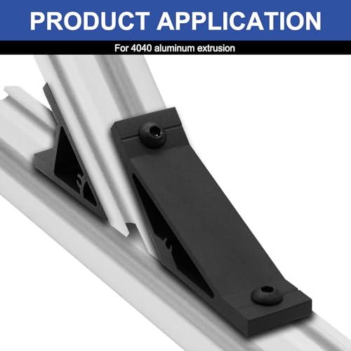 Image of 12pcs 4040 45 /135 Degree Angle Corner Bracket 4040 Extrusion Hardware T-Slot V-Slot Accessories with Screws and Nuts for 4040 Aluminum Extrusion Connector 3D Printer Accessories Black