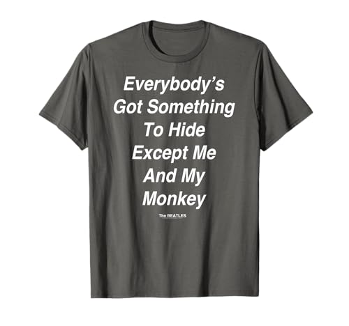 Official The Beatles Me and My Monkey Rock and Roll Band T-Shirt