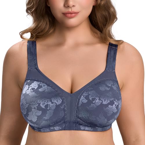 Image of Wingslove Women's Minimizer Bras Full Coverage Wirefree Comfort Plus Size Bra Large Bust Non Padded