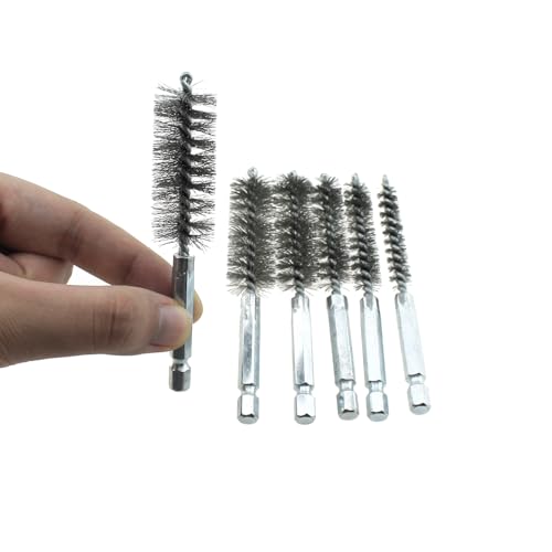 Image of 6PCS Stainless Steel Cleaning Brush for Drill Impactors Polishing and Deburring Pipe Brush for Electric Drills Impact Drivers Mould Grinding Machines