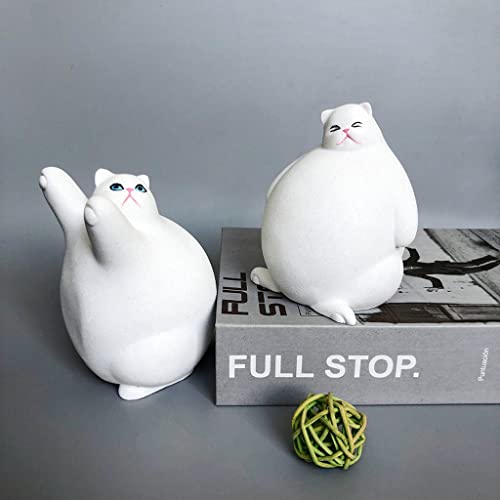 Serre-livres robuste résine chat au design haut de gamme - 3
