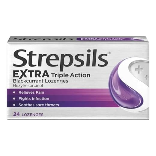 Strepsils Extra Triple Action Lozenges - Blackcurrant