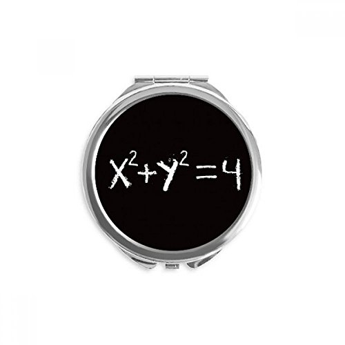 Équation du cercle miroir de poche mathématiques portable de 2,6 pouces x 2,4 pouces