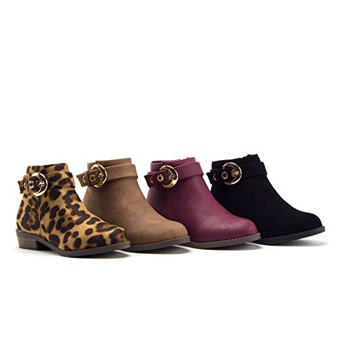 Jazamé Little Girls Bella Ankle High Zipped Round Toe Fashion Dress Boots4