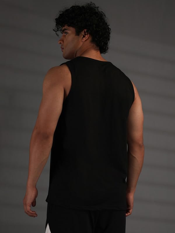Image of CHKOKKO Sleeveless T Shirts Gym Vest for Men Workout Graphic Printed Premium Cotton Blend Tank Top for Man Running Vest Sando Gym Wear Lightweight Breathable Casual Summer Wear Boys