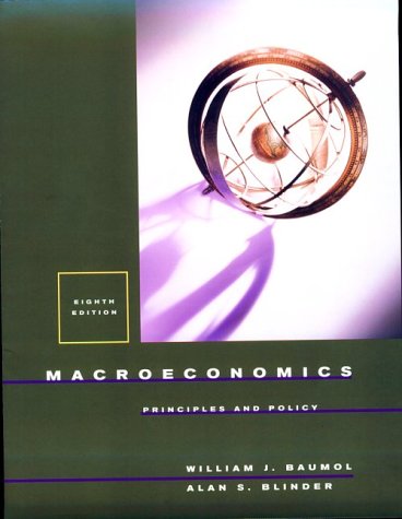 Macroeconomics: Principles and Policy 0030268583 Book Cover
