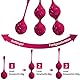 Luvsex Liebeskugeln Kegel Balls Kugeln Beckenbodentrainer 3er Set Silikon Perfekt für Sie Frauen zum Beckenbodentraining Luvsex