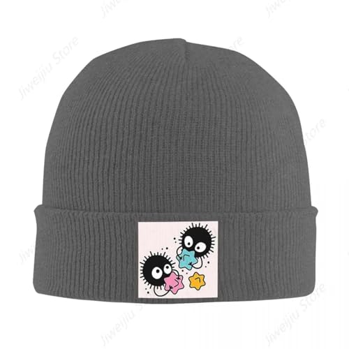 Soot Studio Ghibli Gorra de Punto cálida Gorra de Moda Gorro de