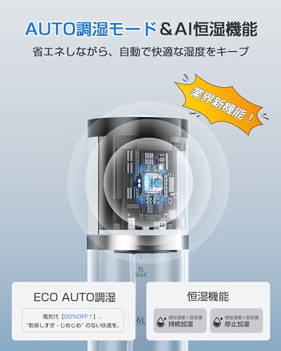 Yutogen 加湿器 9L ハイブリッド式