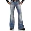 Vintage Bell Bottom Jeans 60s 70s Outfits , Bell Bottoms Disco Pants Flared Jeans Bule at Amazon Men’s Clothing store - Image 3