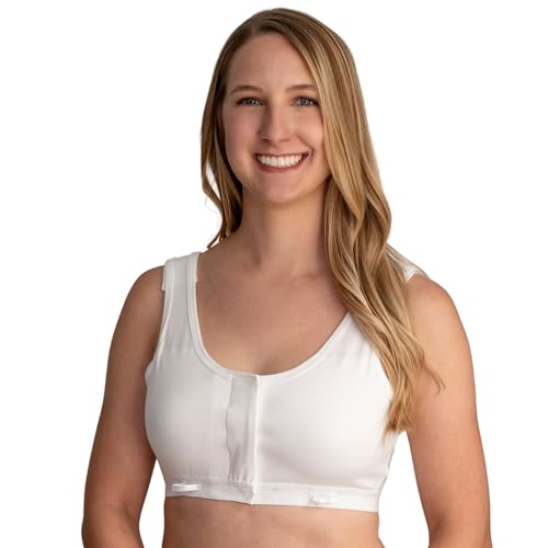 Gentle Touch Surg-Ease Bra with Hook and Loop Front Closure- Post Mastectomy Recovery Bra, Made in USA