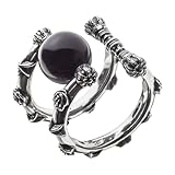 [アルテミスキングス]ARTEMISKINGS オニキスローズスターイヤーカフ 片耳分 AKE0130 シルバーアクセサリー メンズ レディース ブランド ジュエリー 銀 イヤリング シルバーイヤカフ