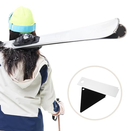 Homoyoyo Raspador de Cera Acrílico para Snowboard y Esquís, Kit 2 Piezas Triángulo y Rectángulo, Herramienta Mantenimiento Accesorios Deportes de Invierno, Limpiador Cera para Tablas - imagen 6
