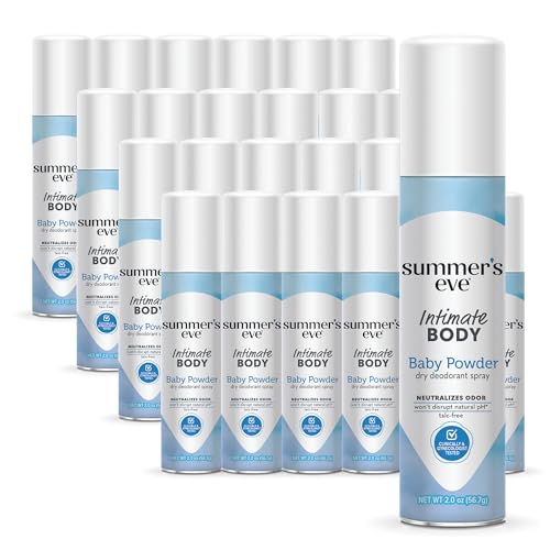 Summer's Eve Baby Powder Gentle Daily Feminine Spray with Talc-Free,