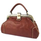 gianni conti  Gianni Conti [N8069 - Vintage-ledertasche cognac - 31x16x12 cm.